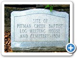 Pitman Creek Baptist Cemetery 1804